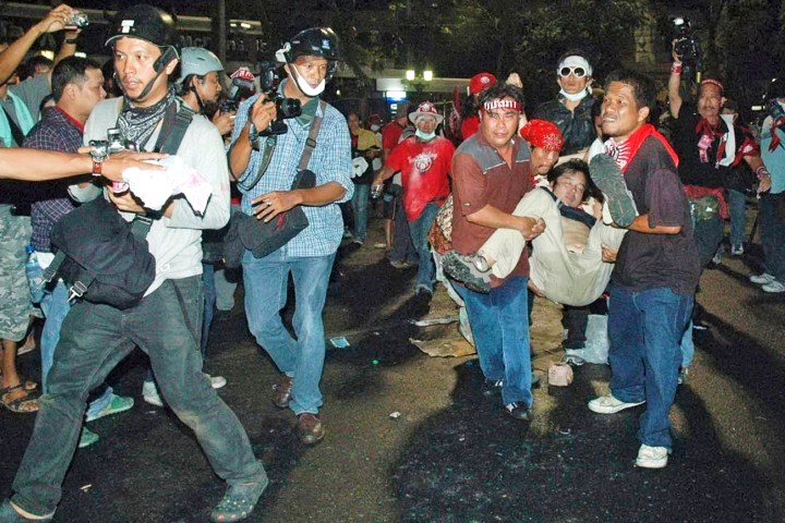 12 April: Thai protests become violent