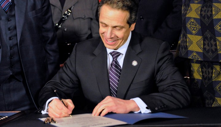 New York enacts gun-control law, first since Newtown attack
