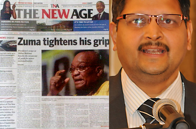 As The New Age enters the world, Atul Gupta enters new controversy