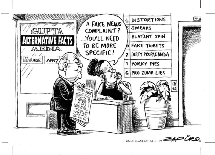 Cartoon: Alternative Facts – Gupta edition