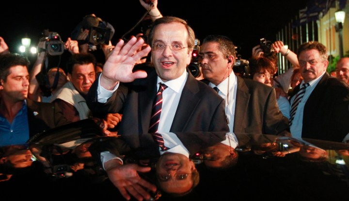 Greek parties seek coalition deal, bailout revision