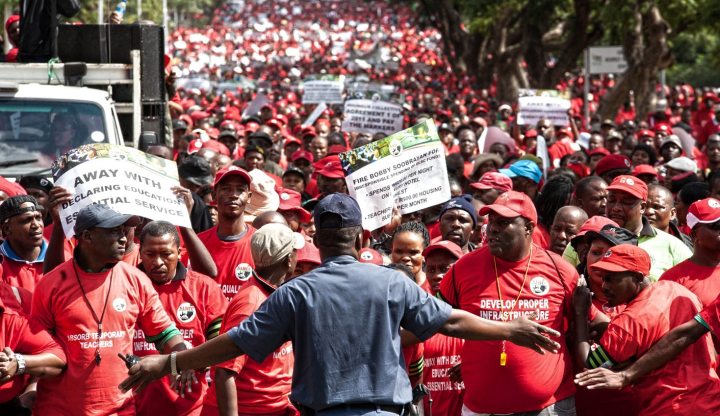 In photos: Sadtu march to the Union Buildings