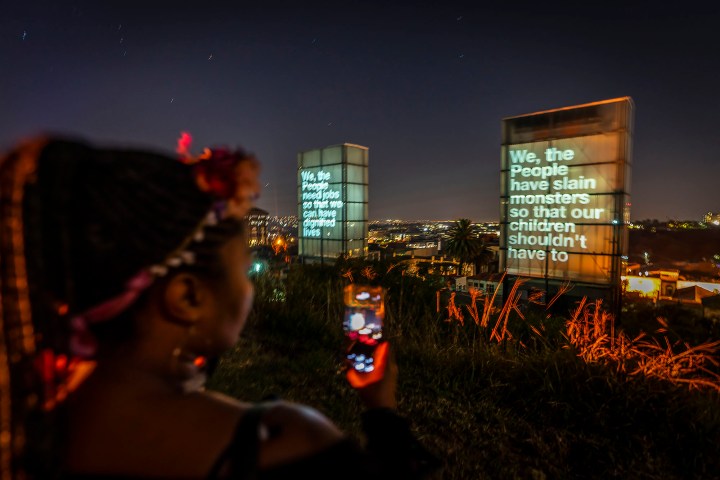 Citizens deliver Freedom Day messages at Johannesburg’s Constitution Square