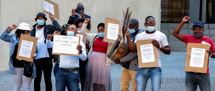 Protesters at Pretoria embassy demand accountability for Mozambique corruption