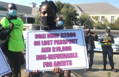 Nigerians in South Africa protest against ‘illegal’ passport charges and ‘extortion’