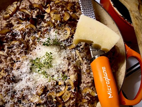 What’s cooking today: Mushroom Risotto