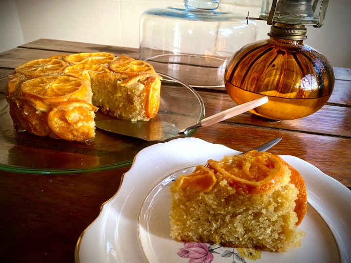 What’s cooking today: Salted macadamia & naartjie drizzle cake