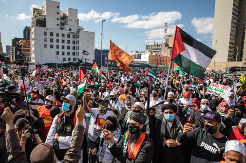 Cape Town protesters show solidarity with Palestine