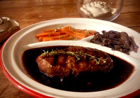 What’s cooking today: Kudu steak with a port & juniper sauce