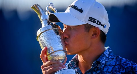 Morikawa wins Open as Oosthuizen stumbles in Sunday heat at Royal St George’s