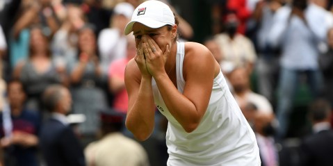 Aussie Ash Barty emulates idol Evonne Goolagong to claim first Wimbledon title