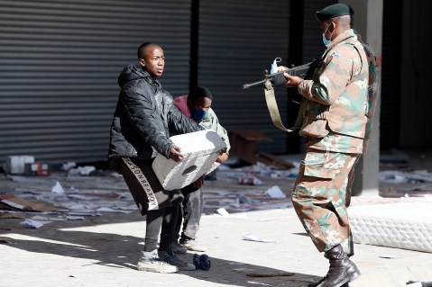 Land of looting and lawlessness: Things fall apart in South Africa