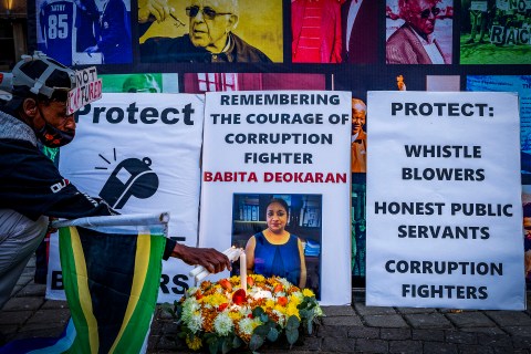 Slain whistle-blower Babita Deokaran potentially unveiled a criminal syndicate at the Department of Health