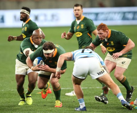 Boks see off ill-disciplined Pumas to stay undefeated in Rugby Championship