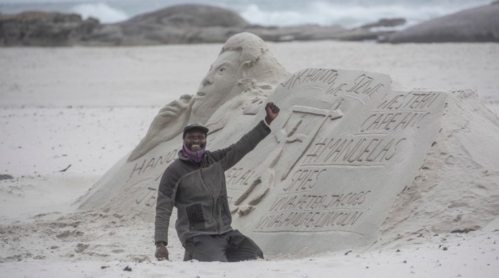 The beach artist with big dreams who sculpted a path out of homelessness in Cape Town