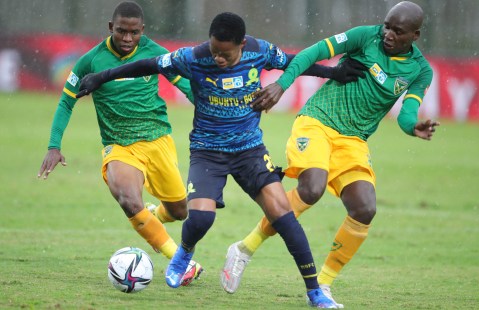 Sundowns’ Rulani Mokwena hails his side’s fighting spirit after first-leg MTN8 semifinal draw with Arrows