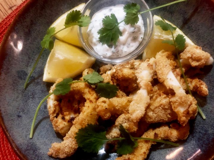 What’s cooking today: Air fryer calamari with garlic-herb mayo