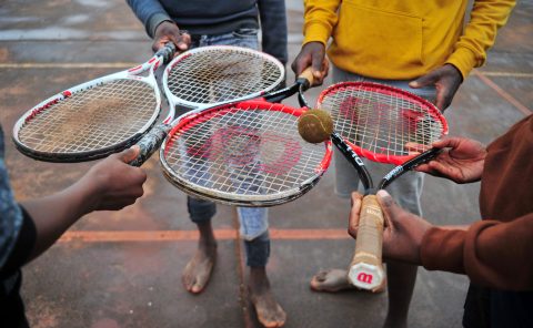 The name of the game is tennis for a group of youngsters in rural Limpopo