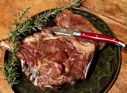 What’s cooking today: Rosemary smoked ribeye on the bone