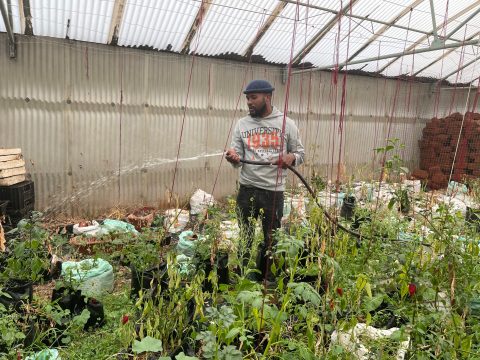 Siyabonga Ndlangamandla on planting the seed of food gardens in the thriving Makers Valley area