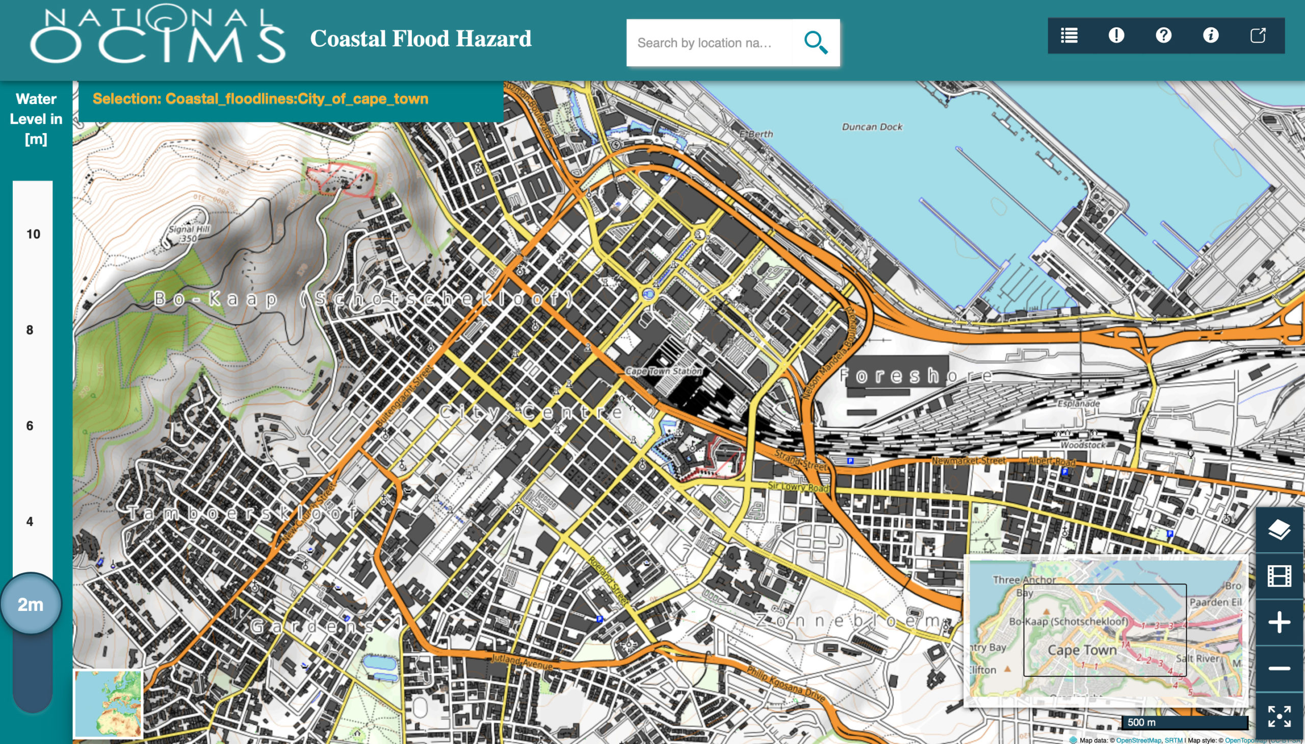 cape town sea-level rise