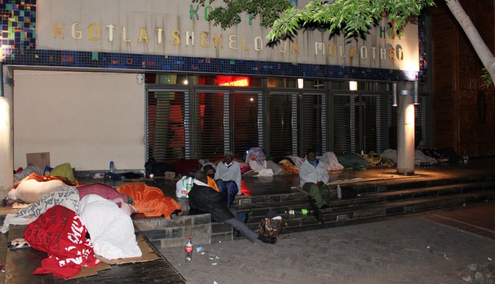 Apartheid survivors sleep outside ConCourt to demand reparations for past human rights abuses