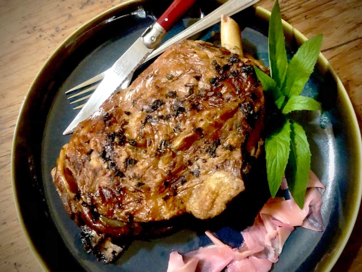 What’s cooking today: Slow roasted shoulder of Karoo lamb with mint and pickled ginger