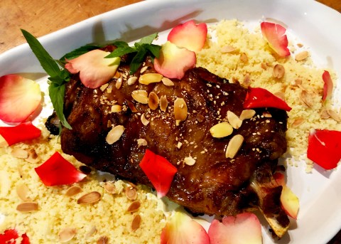 What’s cooking today: Lamb shoulder with cumin and rose