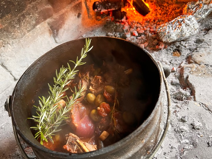 What’s cooking today: Lamb and green olive potjie