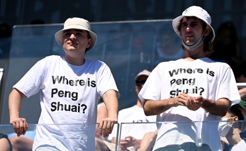 Teed off: Aussie Open organisers back-pedal on ‘Where is Peng Shuai?’ shirts after ban backlash