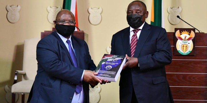 Zondo report Part One handed over to Ramaphosa: ‘It enables us to up our tempo in the fight against State Capture’