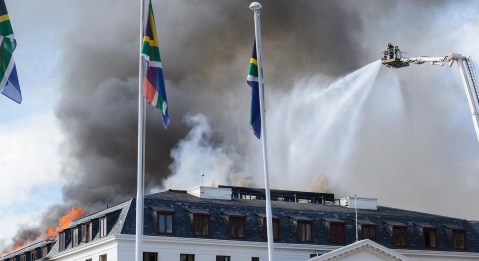 Patricia de Lille appoints engineering team to assess the extent of Parliament fire damage