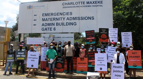 Reopen Charlotte Maxeke hospital now, demand health workers