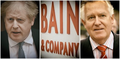 Boris Johnson asks Cabinet Office to ‘look into’ freezing Bain & Co’s UK contracts