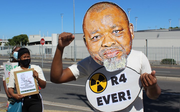 Protesters rally at nuclear regulator’s office over Mantashe’s suspension of civil society board representative