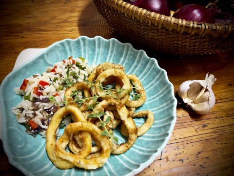 What’s cooking today: Calamari rings, deep fried