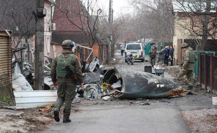 Missiles hit Kyiv as Ukraine capital awaits Russian assault