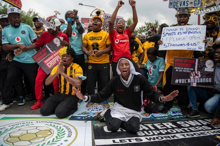 Frustrated sport lovers demand that the Premier Soccer League reopen stadiums