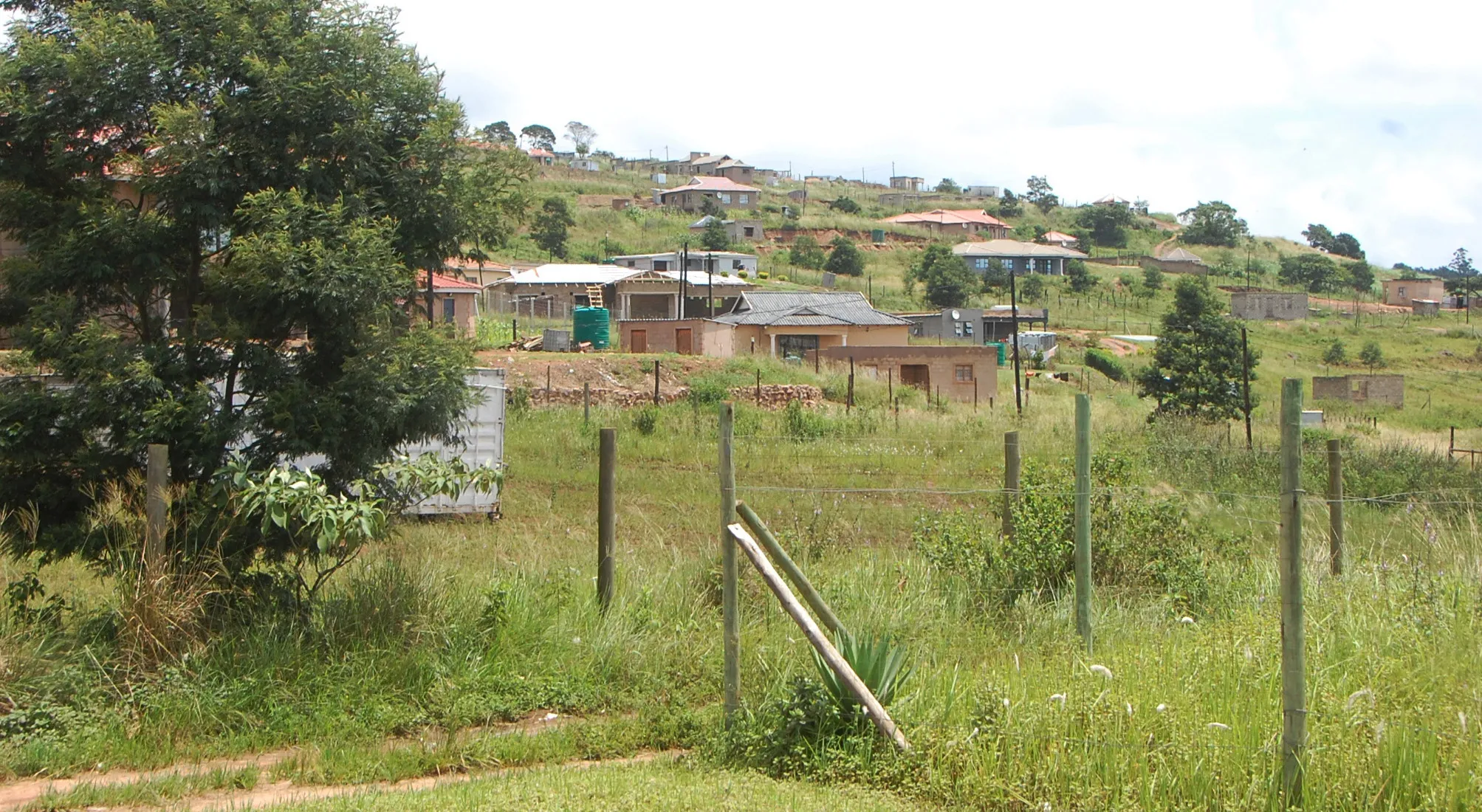 Big houses built on farm land at Tea Estate farms near Verulam north of Durban KwaZulu-Natal