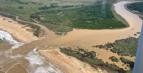 Floods break open Lake St Lucia mouth, lifting a vital pressure-relief valve