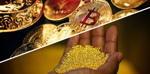 Bitcoin gets gunned down by gold at the OK Corral