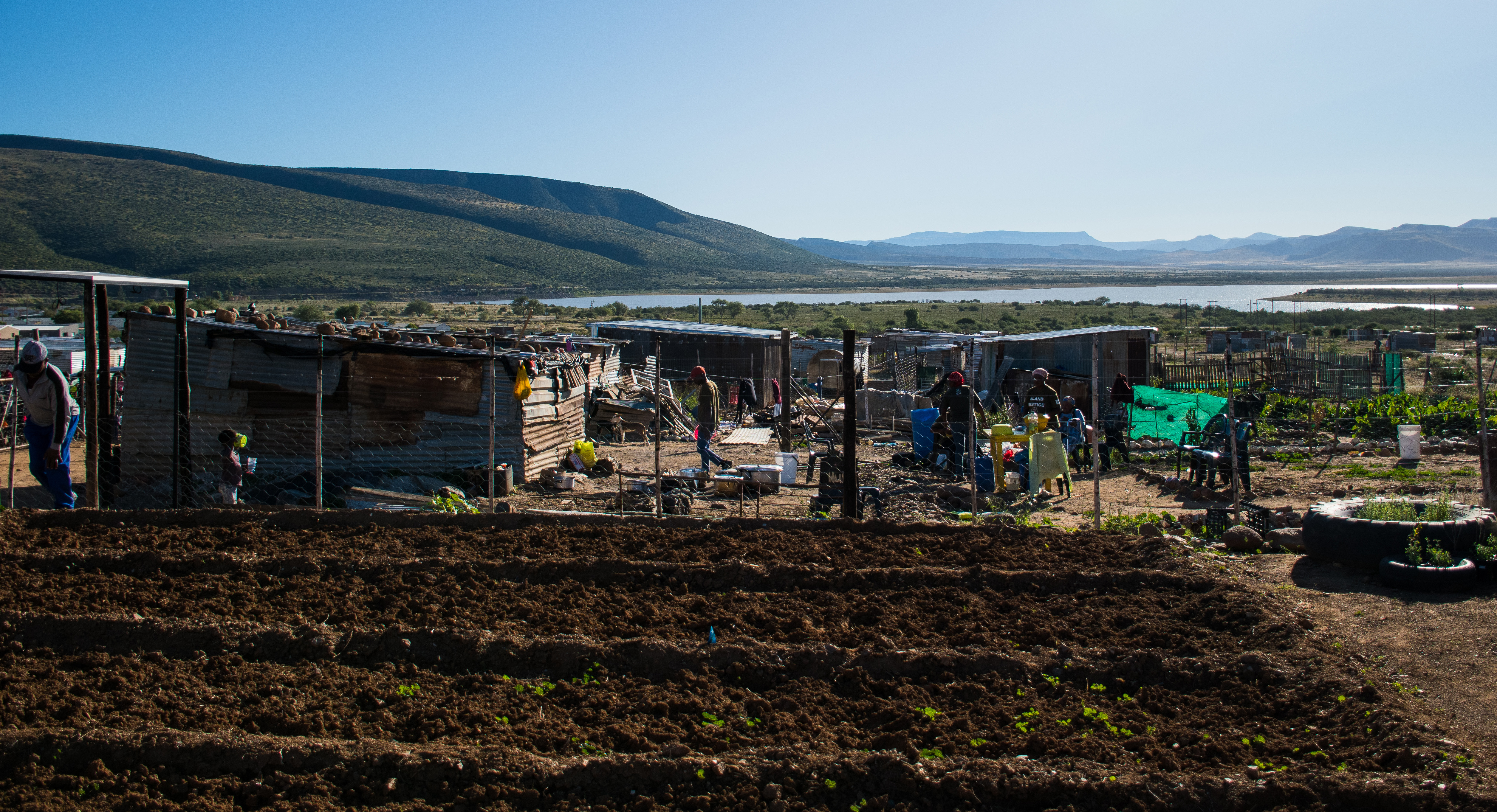 The community vegetable garden, Vrygronde informal settlement in Graaff-Reinet, Eastern Cape
