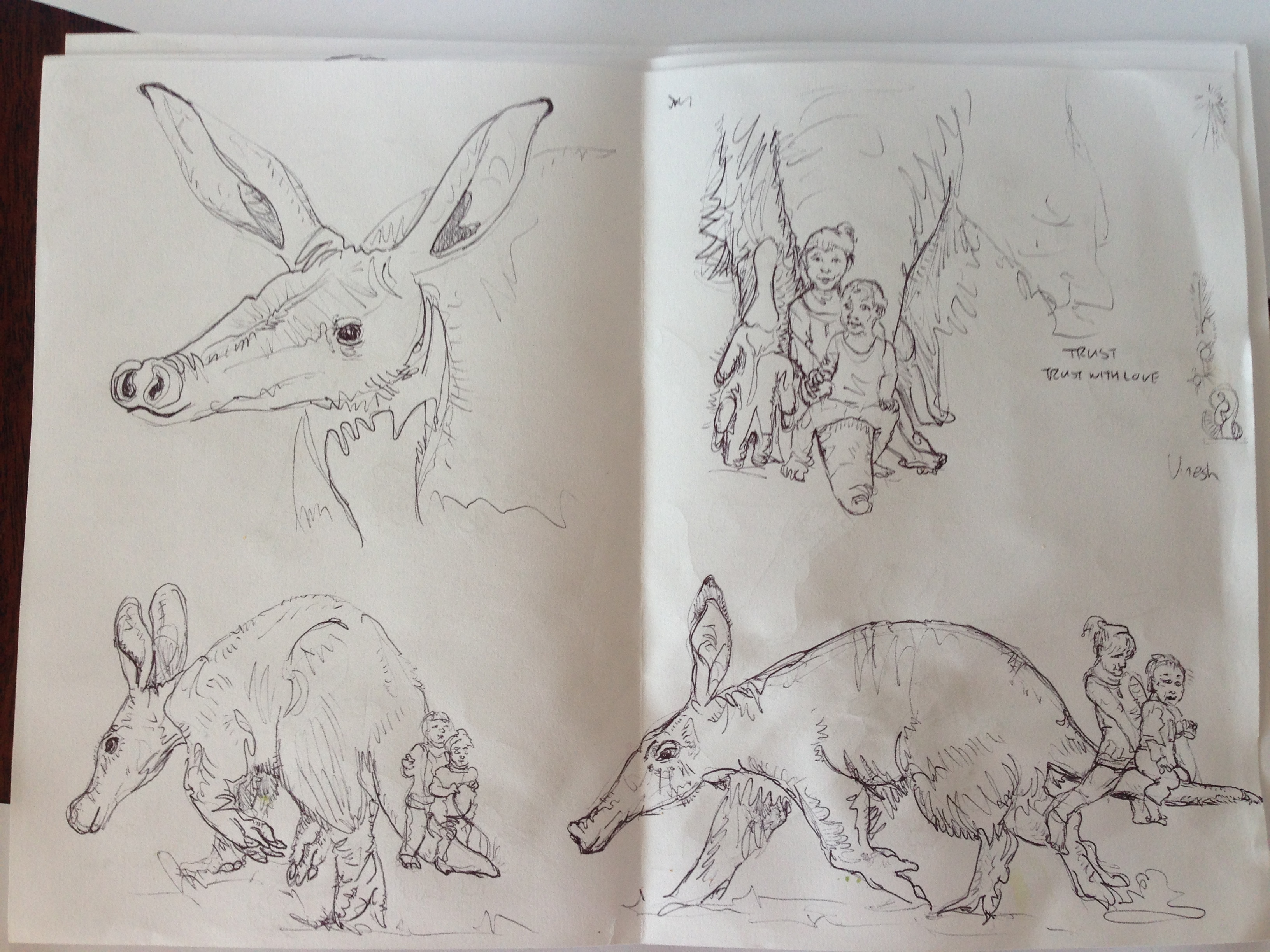 Sketches by Robert Rorich. 