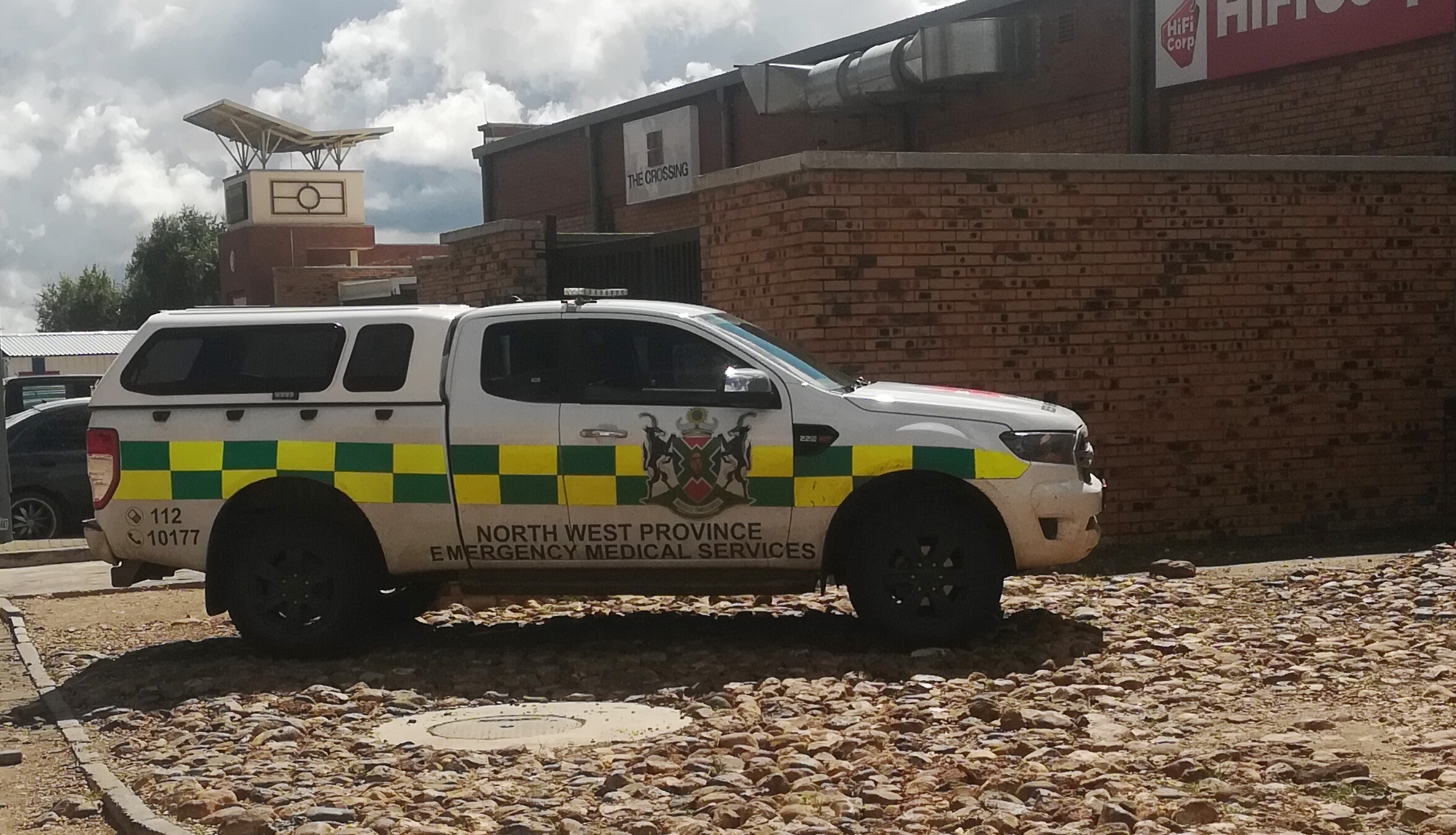 Rural healthcare - A parked EMS vehicle