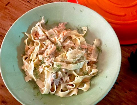 What’s cooking today: Fennel bulb & smoked salmon tagliatelle