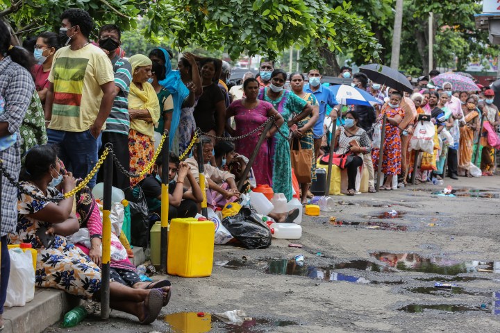 Thousands queue for petrol, gas in Sri Lanka amid warnings of food shortages