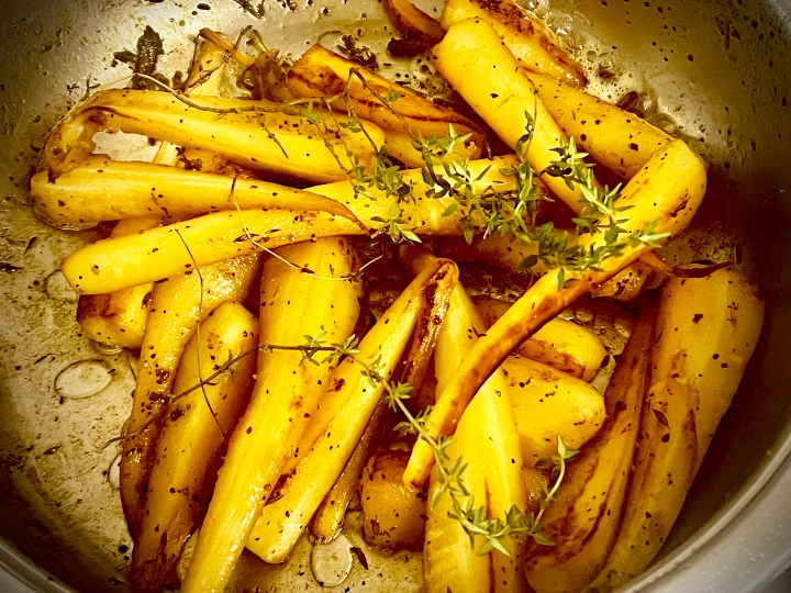 What’s cooking today: Caramelised parsnips