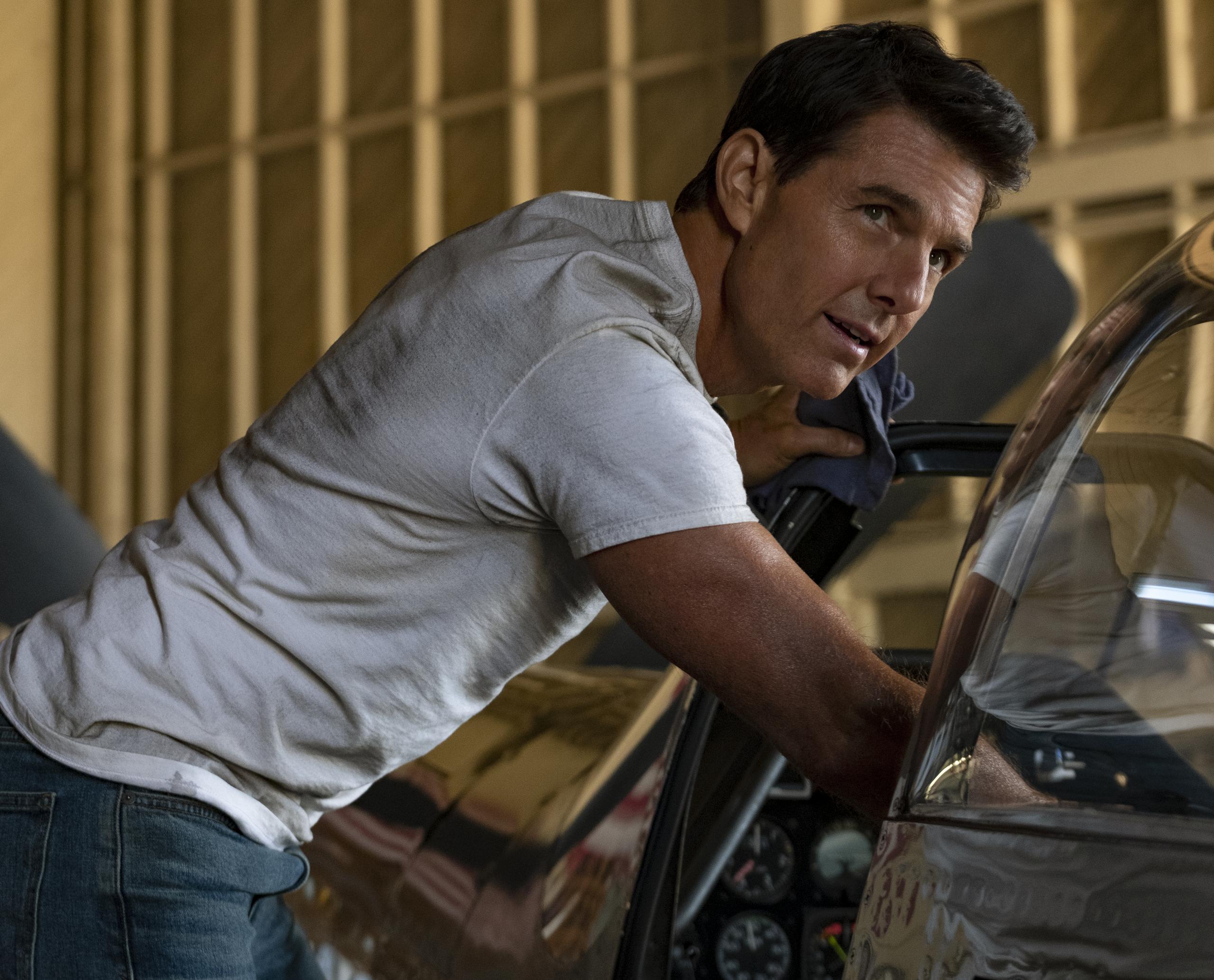 Tom Cruise as Maverick (image courtesy of Skydance)