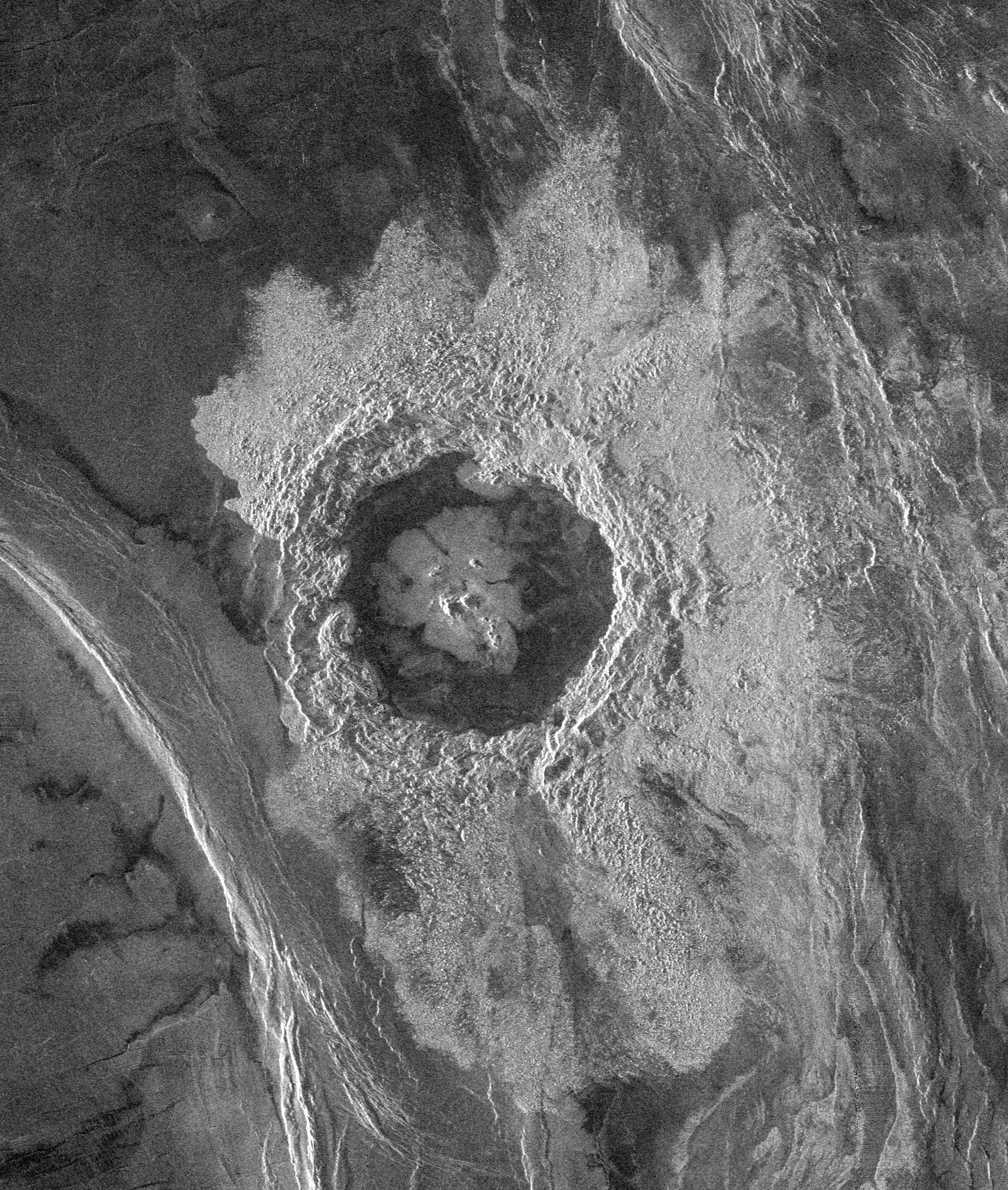 Dickinson Crater on Venus