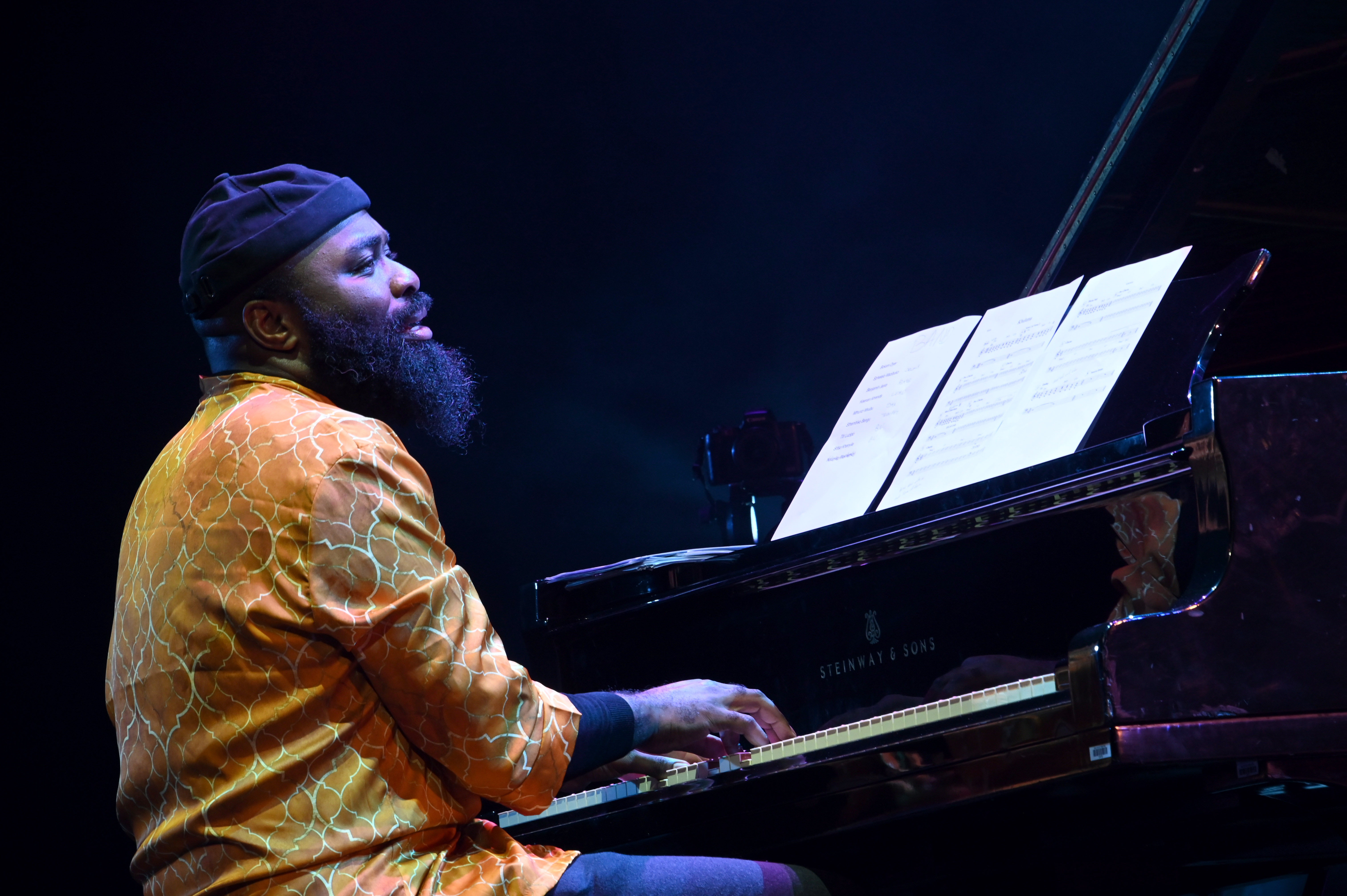 Nduduzo Makhathini at the album release celebration for Zenzile: The Reimagination of Miriam Makeba at South African State Theatre on March 27, 2022 in Johannesburg, South Africa. 